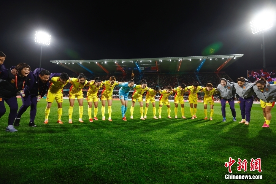China women's football team in the World Cup. China News Service reporter Futian photo