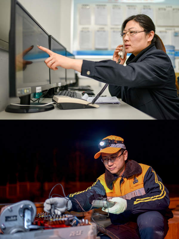 Yang Wei and Tan Fang (Photo courtesy of Baoji South Station)